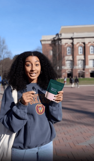 UGC ad example with AI presenter on mobile