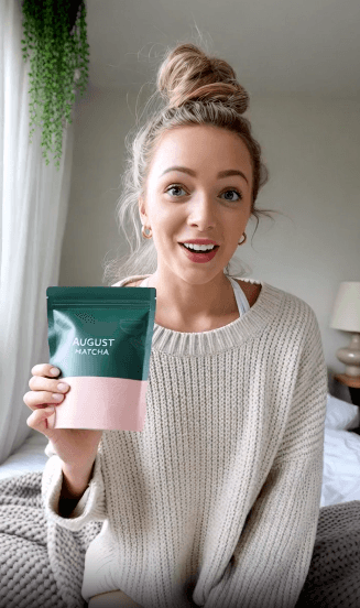 UGC ad preview with product overlay